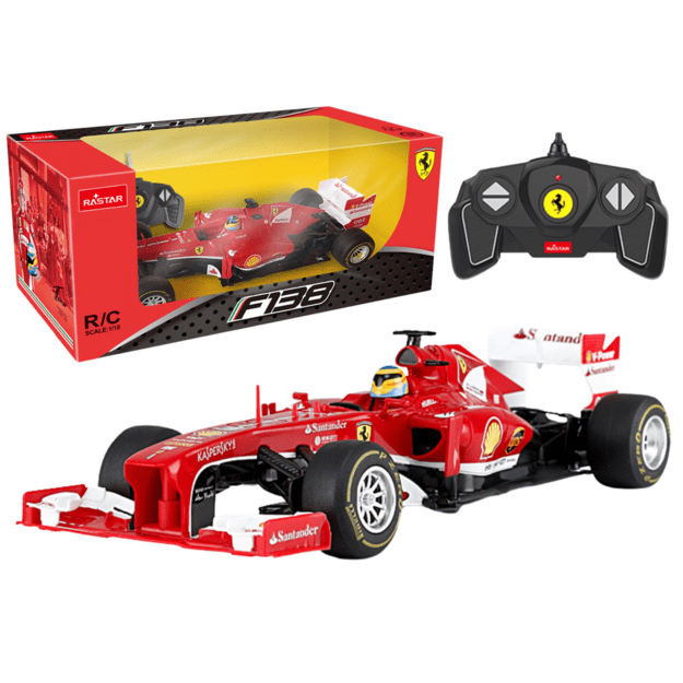 Nuotoliniu būdu valdomas Ferrari F1 automobilis, raudonas