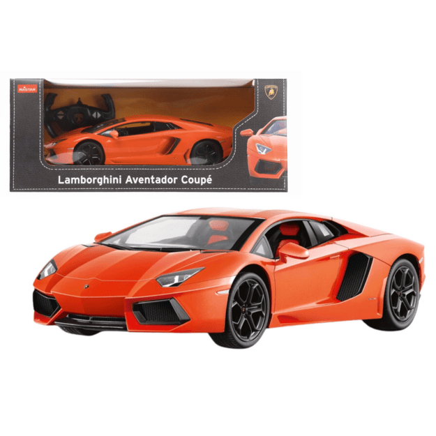 Nuotoliniu būdu valdomas Lamborghini Aventador LP700 automobilis, oranžinis