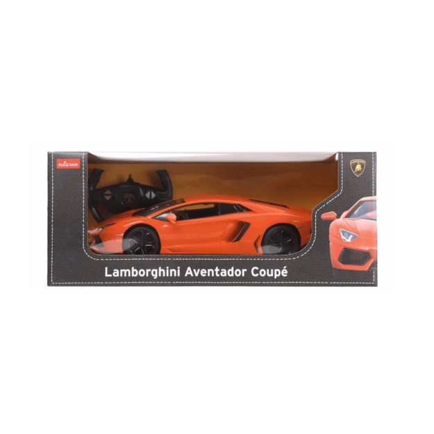 Nuotoliniu būdu valdomas Lamborghini Aventador LP700 automobilis, oranžinis