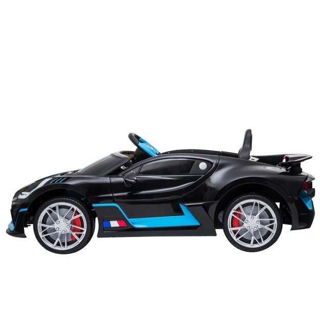 Vienvietis elektromobilis vaikams Bugatti Divo, juodas