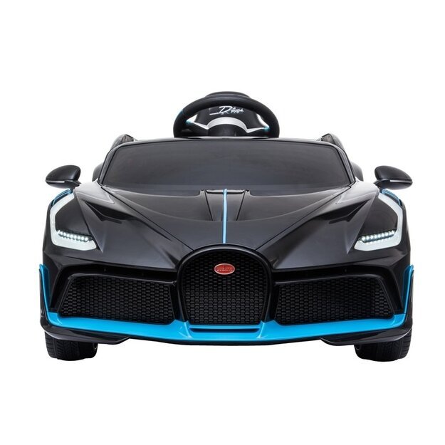 Vienvietis elektromobilis vaikams Bugatti Divo, juodas