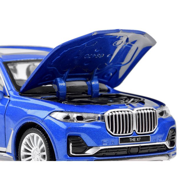 Metalinis automobilio modeliukas BMW X7, mėlynas