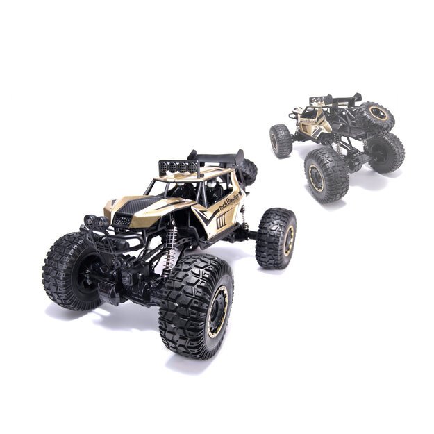 Nuotoliniu būdu valdomas visureigis ,,Rock Crawler" 1:8, auksinis