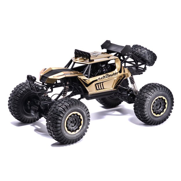 Nuotoliniu būdu valdomas visureigis ,,Rock Crawler" 1:8, auksinis