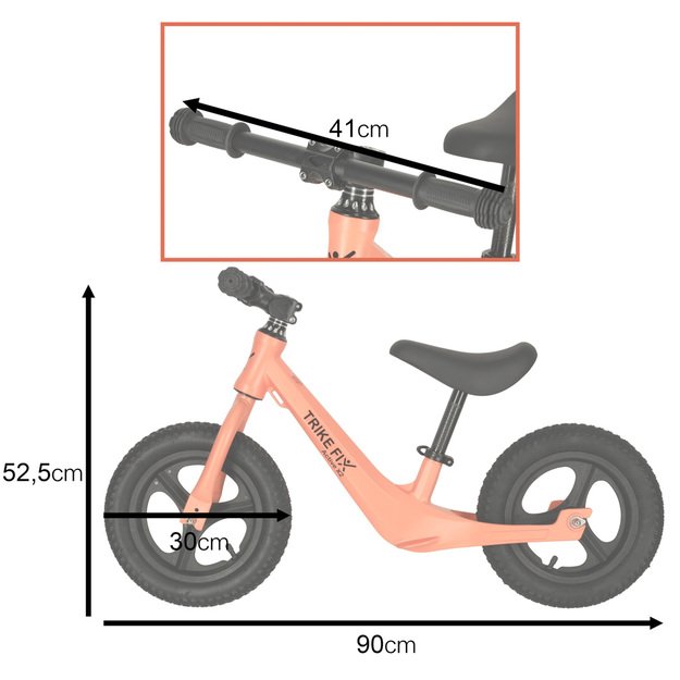 Balansinis dviratis vaikams, oranžinis, Trike Fix Active X2