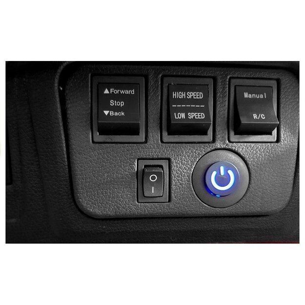 Dvivietis elektromobilis vaikams Jeep HP012, juodas