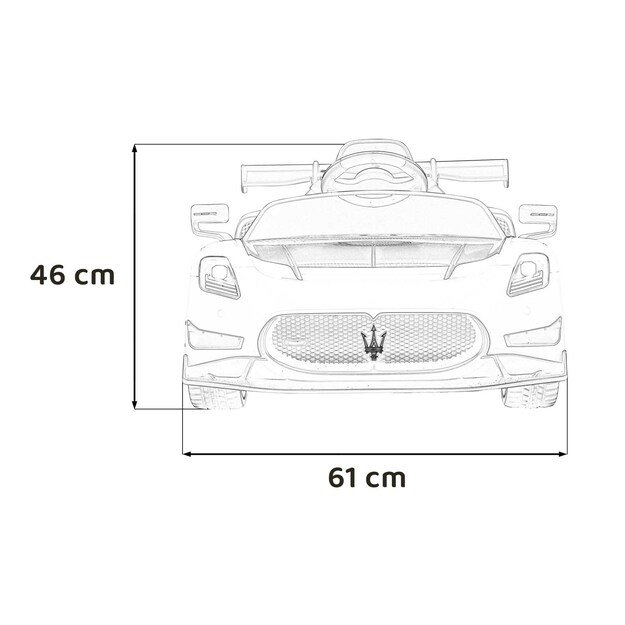 Vienvietis elektromobilis vaikams Maserati MC20 GT2, geltonas