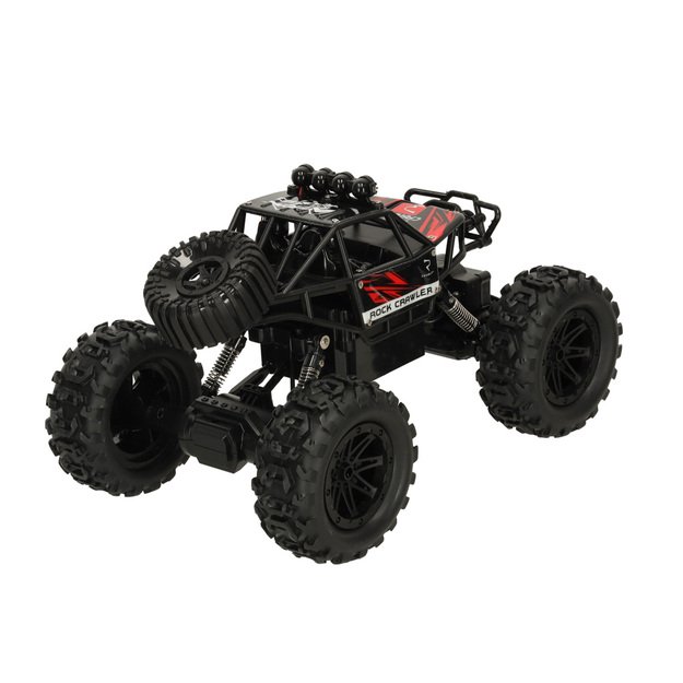 Nuotoliniu būdu valdomas visureigis ,,Revolt Rock Crawler 4x4", juodas