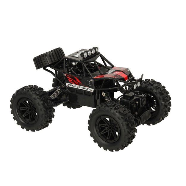 Nuotoliniu būdu valdomas visureigis ,,Revolt Rock Crawler 4x4", juodas