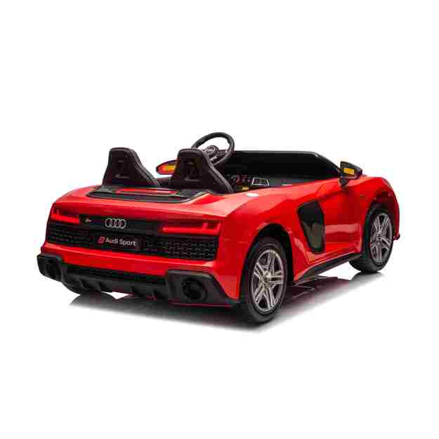 Dvivietis elektromobilis vaikams Audi Spyder R8 Lift, raudonas