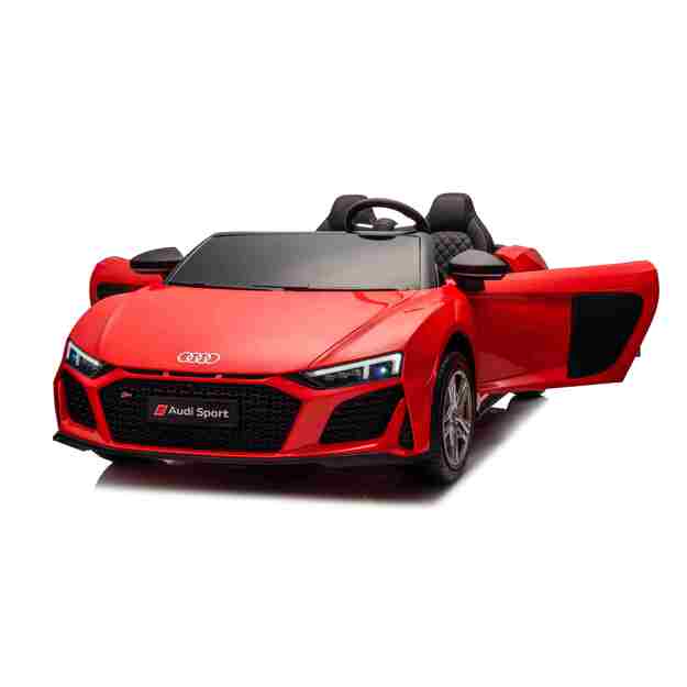 Dvivietis elektromobilis vaikams Audi Spyder R8 Lift, raudonas