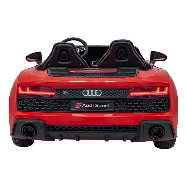 Dvivietis elektromobilis vaikams Audi Spyder R8 Lift, raudonas