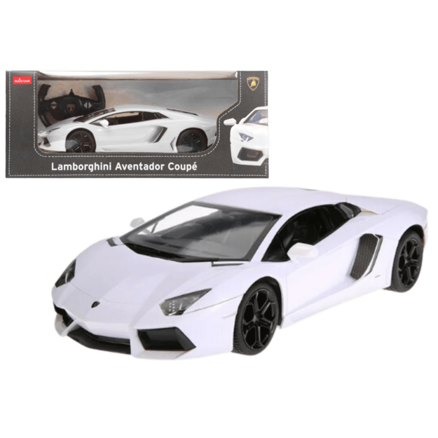 Nuotoliniu būdu valdomas Lamborghini Aventador LP700 automobilis, baltas  