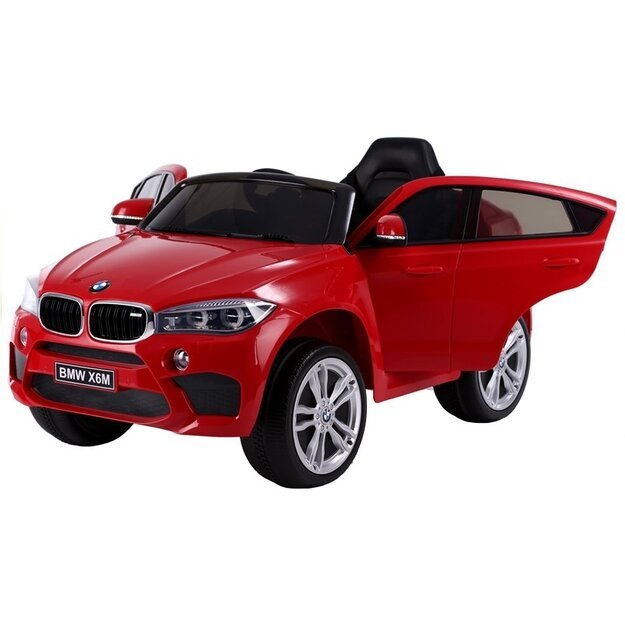 Vienvietis elektromobilis vaikams BMW X6 M raudonas