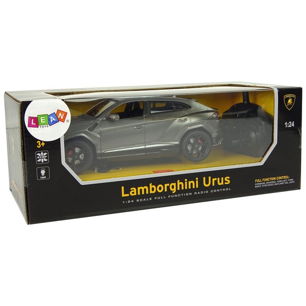 Radijo bangomis valdomas Lamborghini Urus 1:24 pilkas