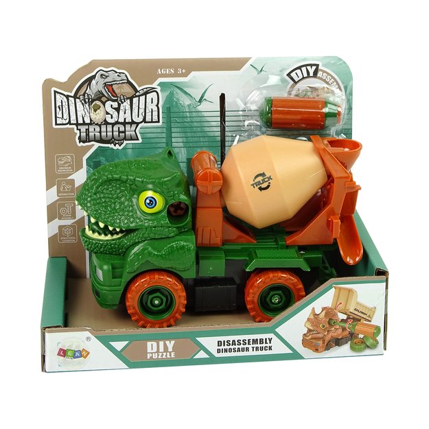 Surenkamas sunkvežimis Dinosaur Truck, žalias