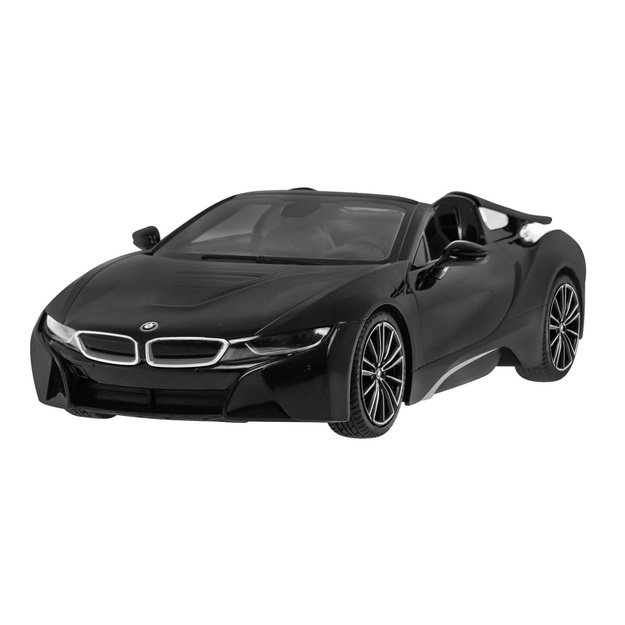 Nuotoliniu būdu valdomas automobilis BMW I8 roadster, juodas