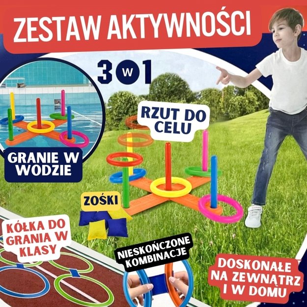 Vikrumo žaidimų rinkinys 3in1, WOOPIE