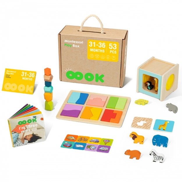 Lavinamoji Montessori dėžutė 7in1, 31-36 mėn, Tooky Toy