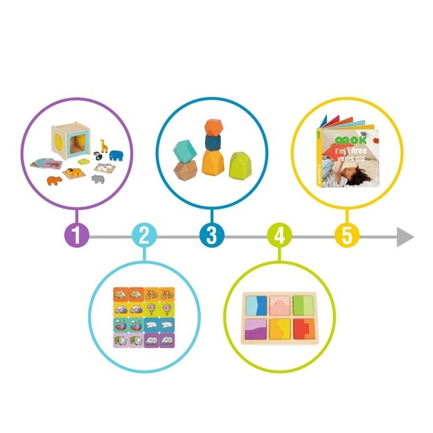 Lavinamoji Montessori dėžutė 7in1, 31-36 mėn, Tooky Toy