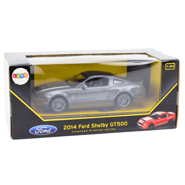 Sportinis automobilis Ford Shelby GT500 1:24 vaikams, sidabrinis 