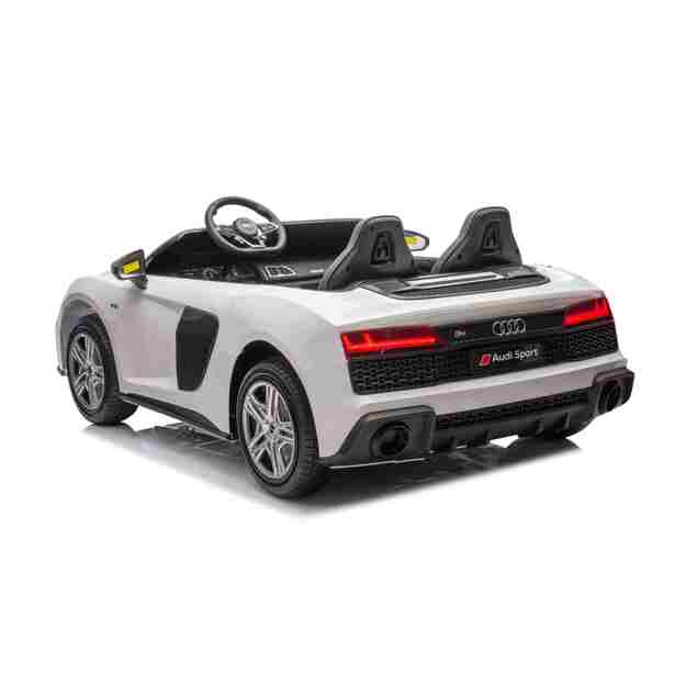 Dvivietis elektromobilis vaikams Audi Spyder R8 Lift, baltas