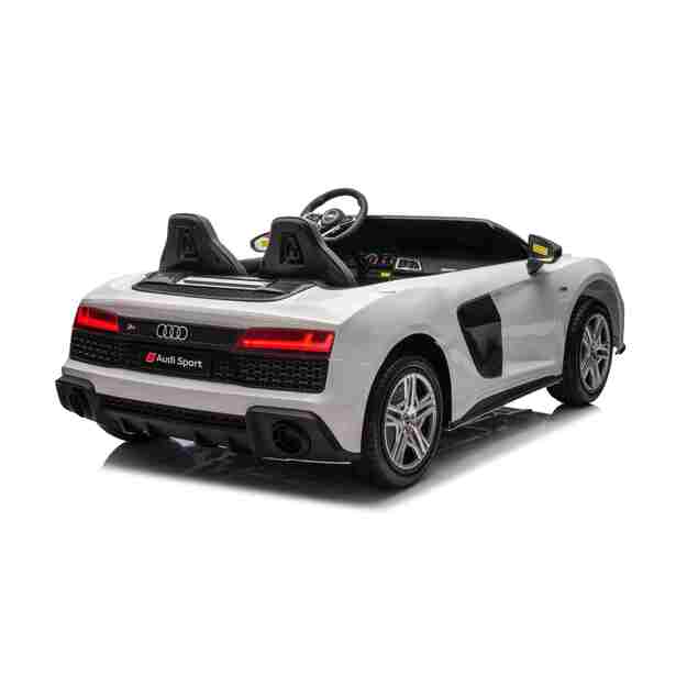 Dvivietis elektromobilis vaikams Audi Spyder R8 Lift, baltas