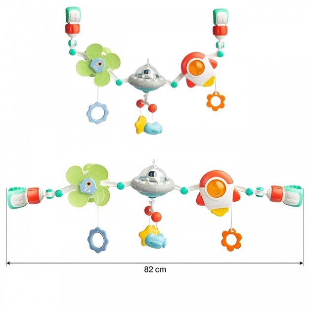 Pakabinami žaislai vaikiškam vežimėliui, Cosmos, WOOPIE BABY