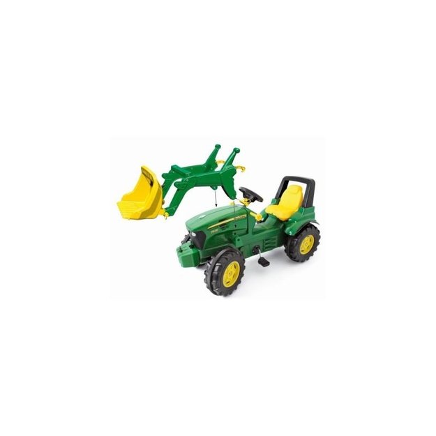 Minamas traktorius su kaušu Rolly Toys John Deere Green Rolly, žalias