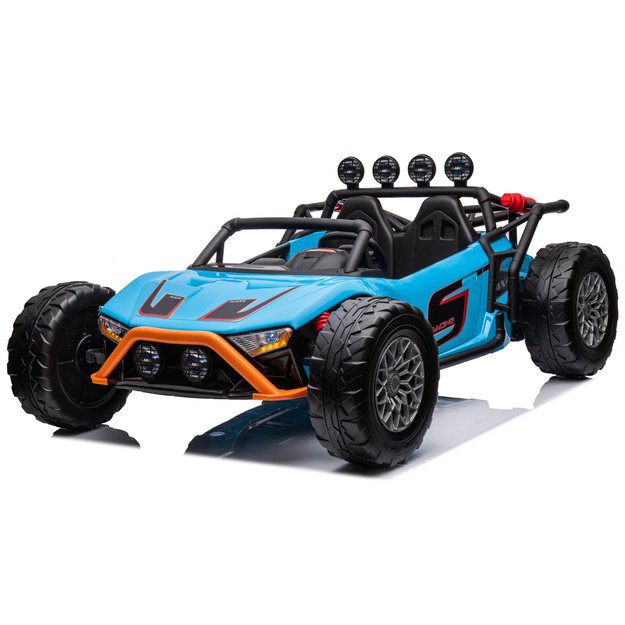 Dvivietis elektromobilis bagis Auto Buggy Racing, 24V, mėlynas