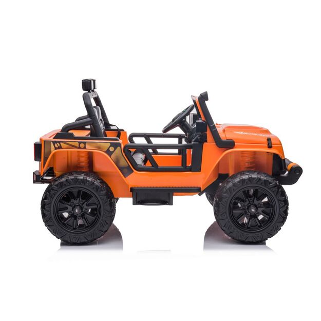 Vienvietis elektromobilis vaikams Jeep Extreme iki 100 kg XB-1118, oranžinis