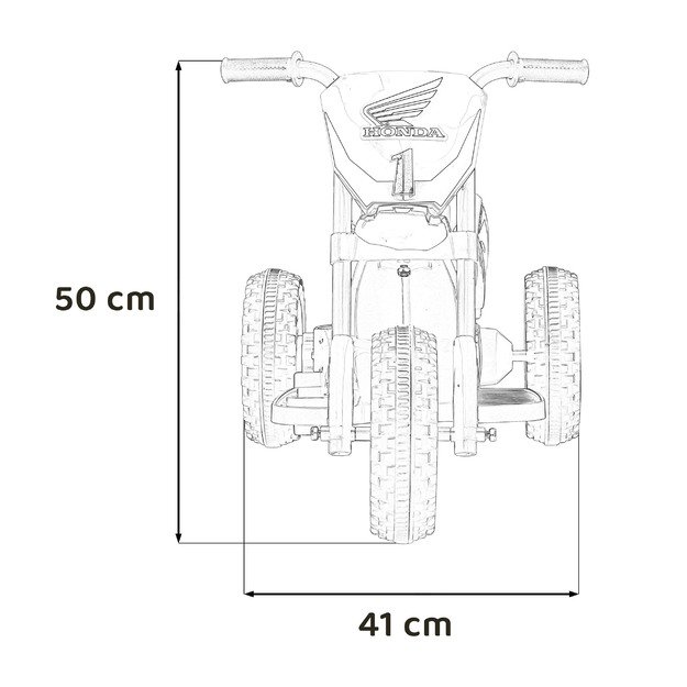 Vaikiškas elektrinis triratis motociklas Honda CRF 450R, žalias