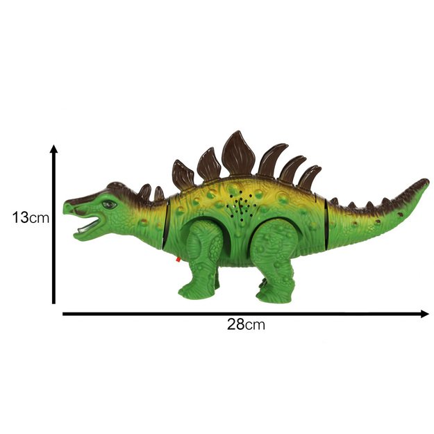 Interaktyvus riaumojantis dinozauras stegozauras, žalias