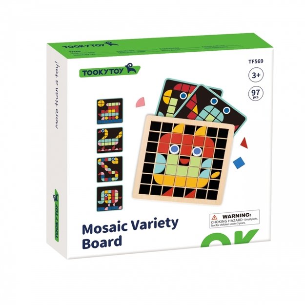 Medinė Montessori mozaika, TOOKY TOY