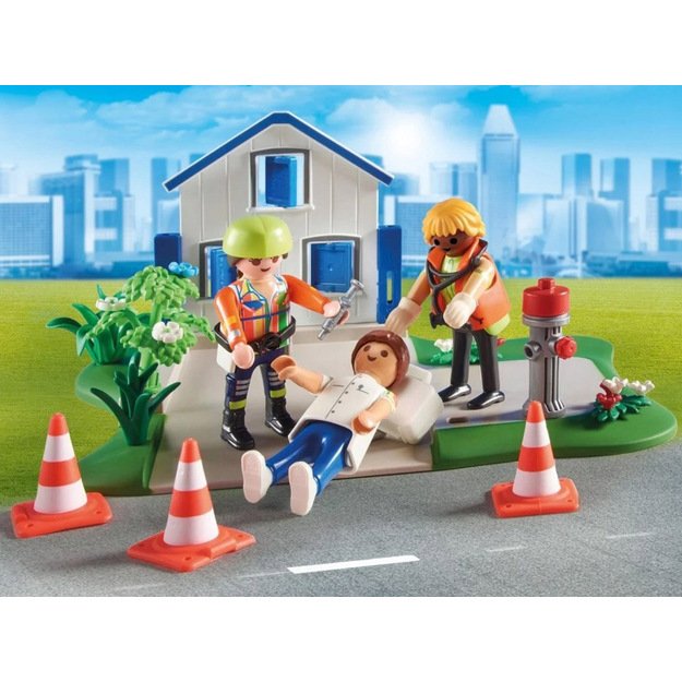 Kūrybinis figūrėlių ir kaladėlių rinkinys 120 el,  Playmobil