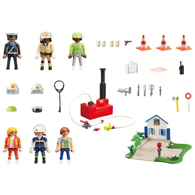 Kūrybinis figūrėlių ir kaladėlių rinkinys 120 el,  Playmobil