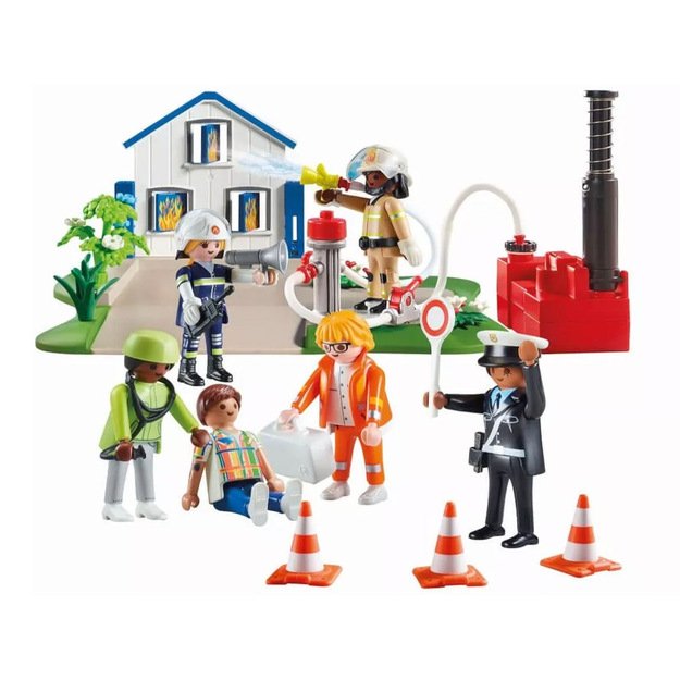 Kūrybinis figūrėlių ir kaladėlių rinkinys 120 el,  Playmobil