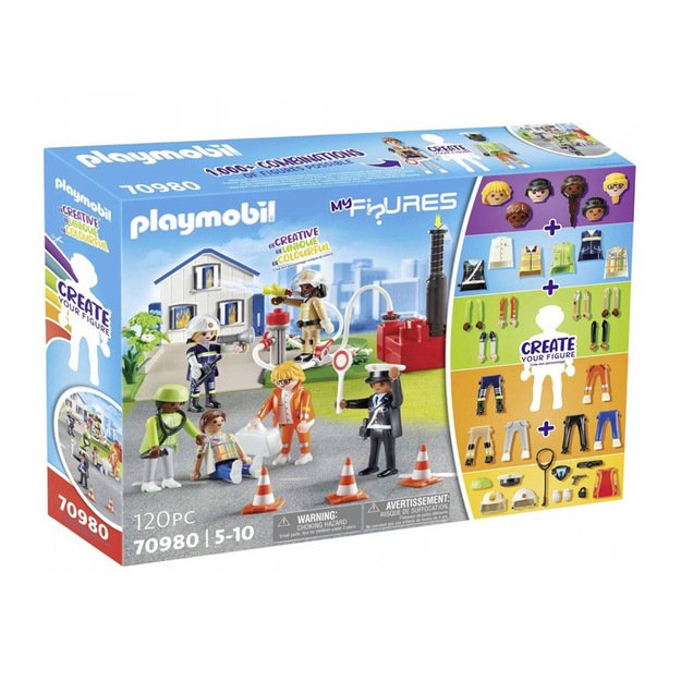 Kūrybinis figūrėlių ir kaladėlių rinkinys 120 el,  Playmobil