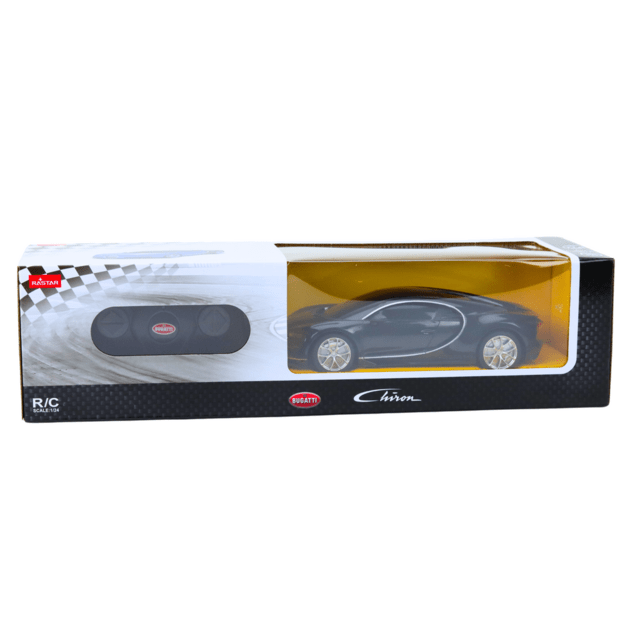 Nuotoliniu būdu valdomas Bugatti Veyron Chiron automobilis 1:24, juodas