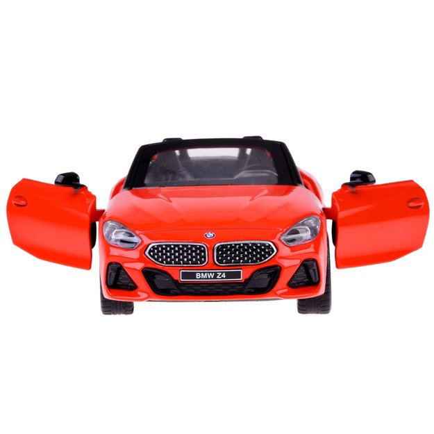 Metalinis automobilio BMW Z4 M40i modelis su šviesos ir garso efektais, raudona