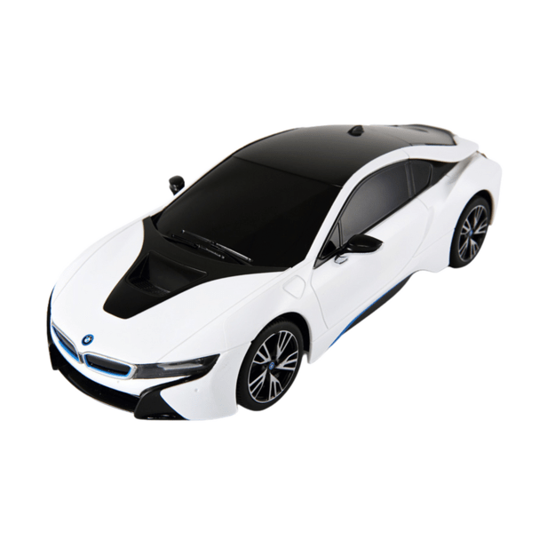 Nuotoliniu būdu valdomas BMW I8 automobilis, baltas 