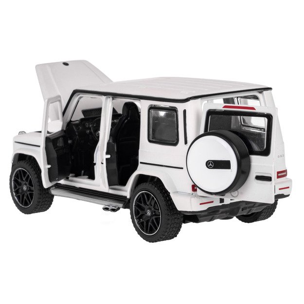 Metalinis automobilis Mercedes Benz AMG G63 1:32, baltas