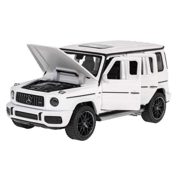 Metalinis automobilis Mercedes Benz AMG G63 1:32, baltas