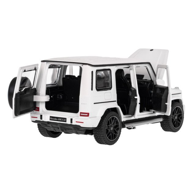 Metalinis automobilis Mercedes Benz AMG G63 1:32, baltas