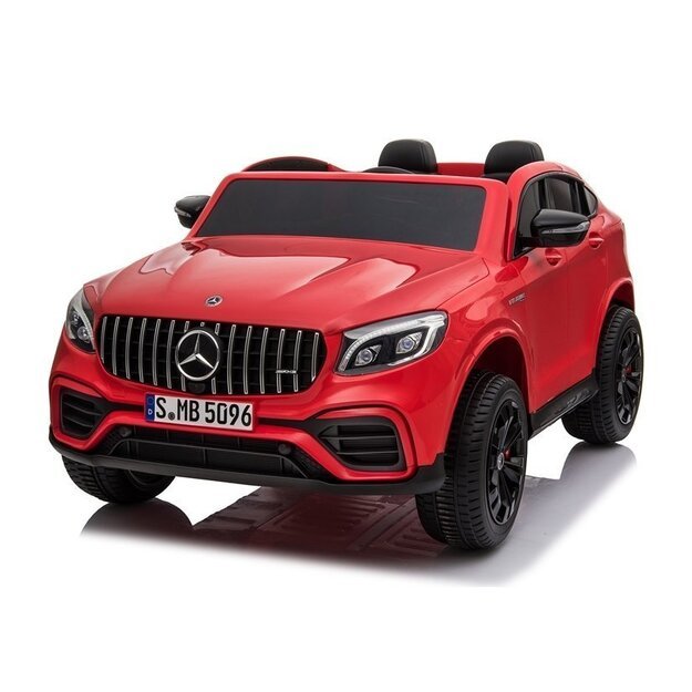 Dvivietis elektromobilis vaikams Mercedes GLC 63S QLS 4x4 raudonas lakuotas