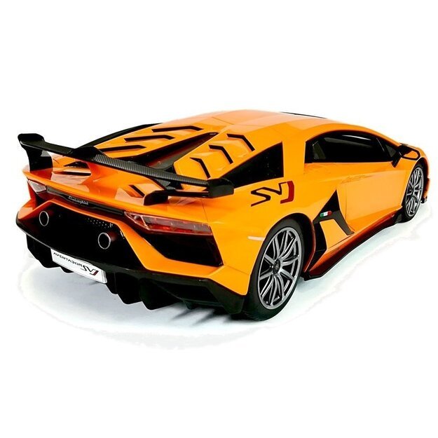 Nuotoliniu būdu valdomas Lamborghini Aventador Rastar automobilis 1:1, oranžinis