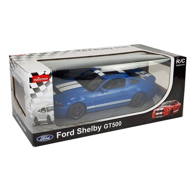 Nuotoliniu būdu valdomas sportinis Ford Shelby Rastar automobilis 1:14, mėlynas 