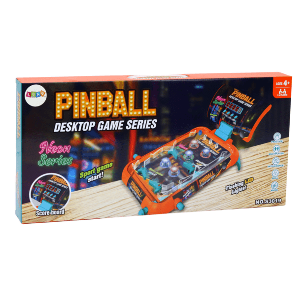 Arkadinis stalo žaidimas „Pinball“ su švieslente