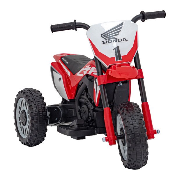 Vaikiškas elektrinis triratis motociklas Honda CRF 450R, raudonas