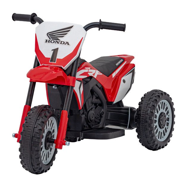 Vaikiškas elektrinis triratis motociklas Honda CRF 450R, raudonas